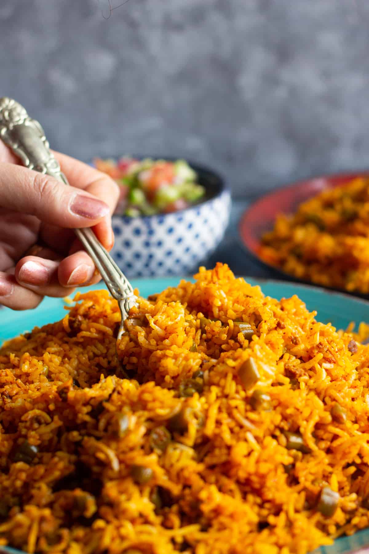 Persian green bean rice is easy and simple with so much flavor. 