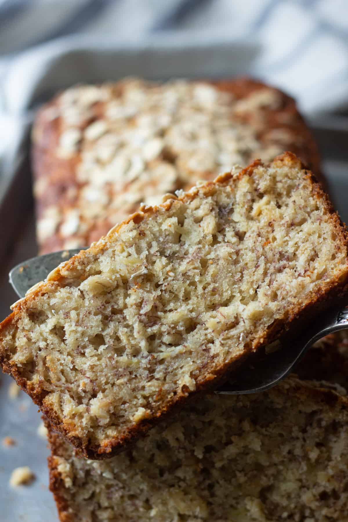 This is a moist banana bread that's easy and quick to make. 