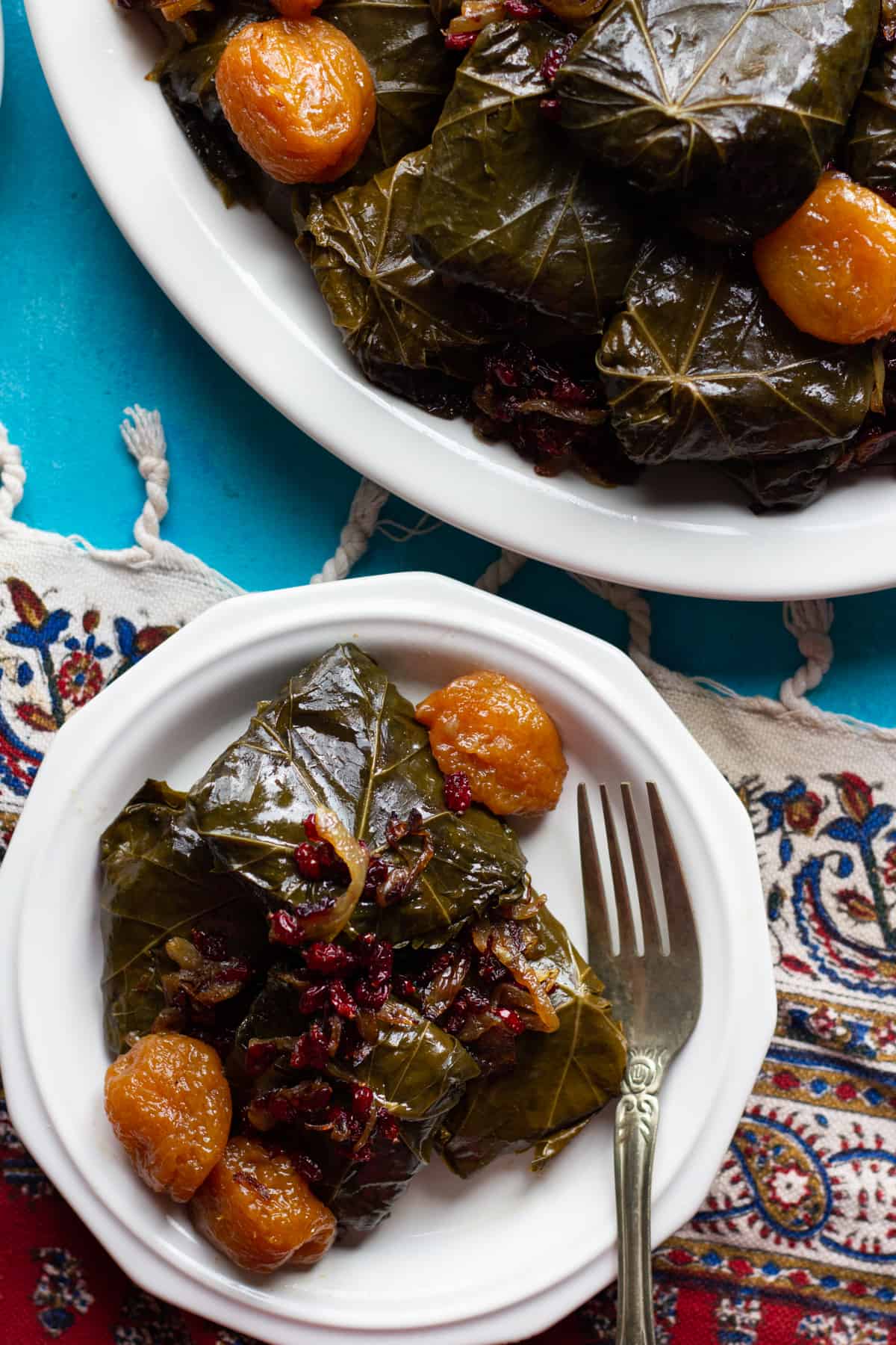 You can serve these warm or cold. this Persian Dolmeh recipe is delicious.. 