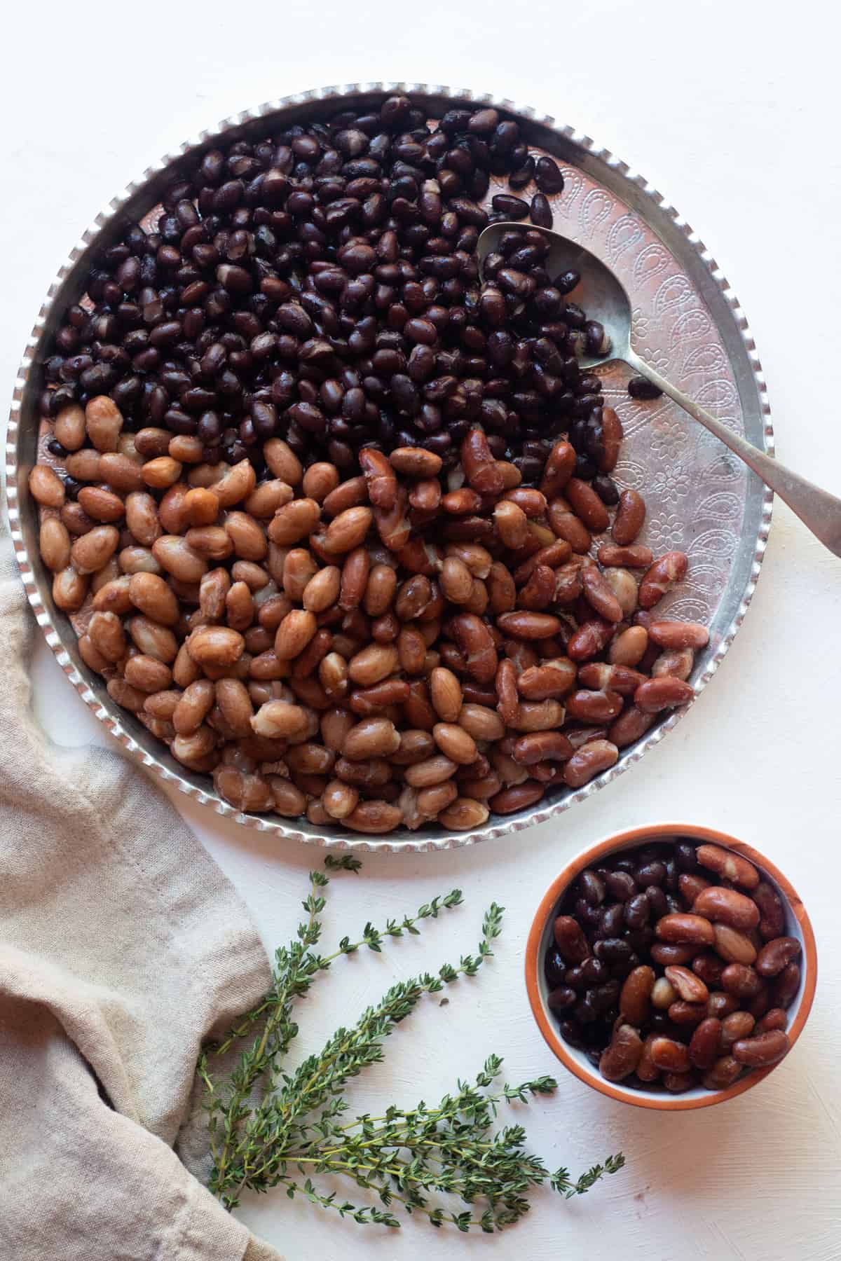 There are so many ways you can use cooked beans such as salads, stews and wraps. You can also freeze them to use up later. 