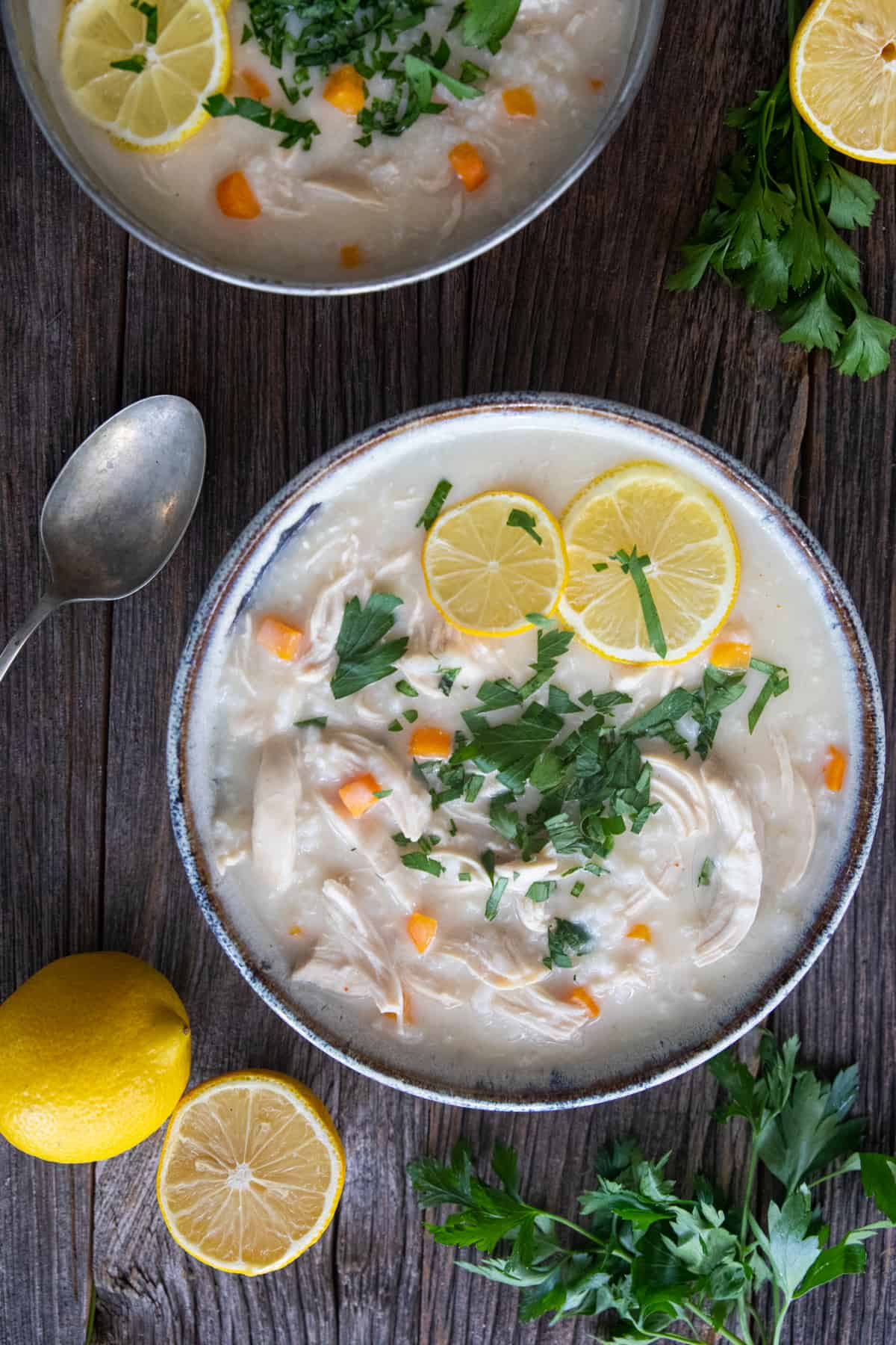 This avgolemono soup recipe is comforting with bright flavors. Made with the classic egg lemon sauce, avgolemono, this Greek lemon chicken soup is so satisfying. Follow along for all my tips and instructions to make this authentic Greek chicken soup.
