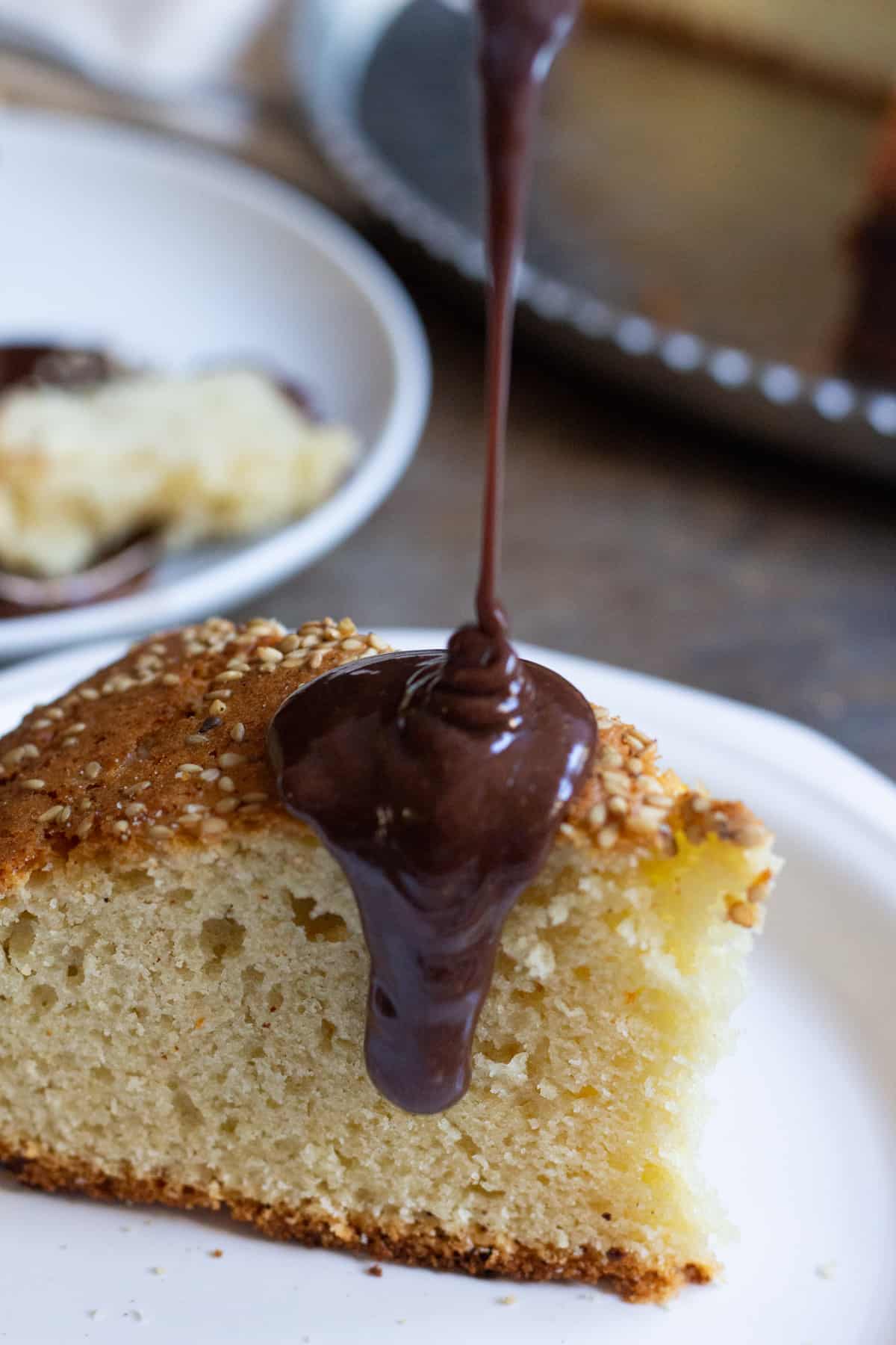 Tahini Cake | Tahini Cake Recipe | Sesame Seeds Cake | Chocolate Tahini Glaze | Tea Cake | #tahini #cake #Chocolate