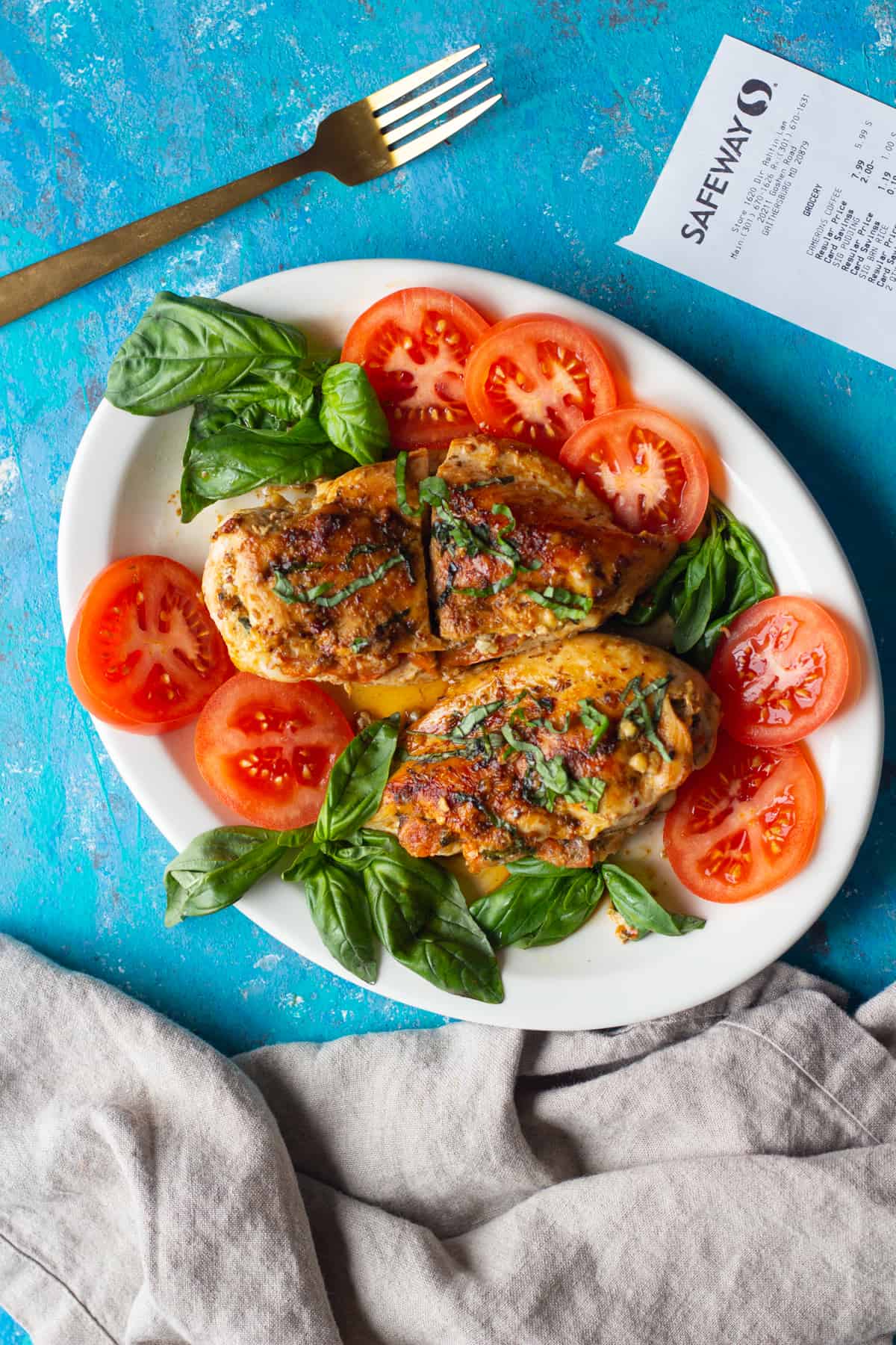 Caprese stuffed chicken breast is easy and packed with flavor. Juicy chicken breast stuffed with cheese, tomatoes and basil makes a delicious meal.