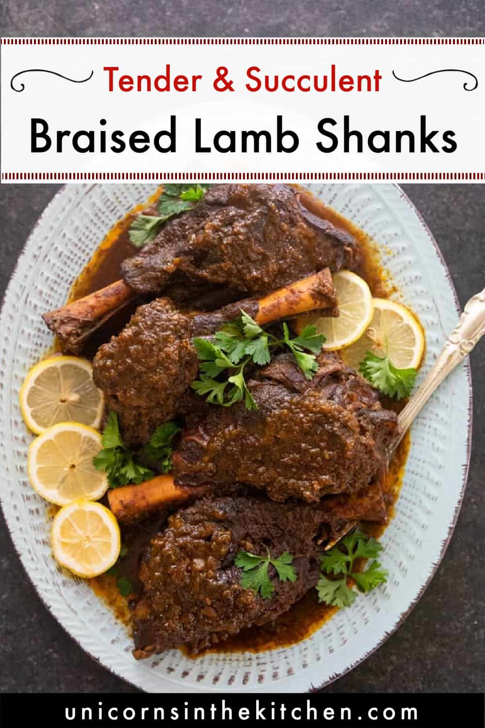 Best Braised Lamb Shanks Recipe • Unicorns in the Kitchen