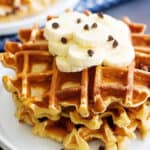 banana waffles.