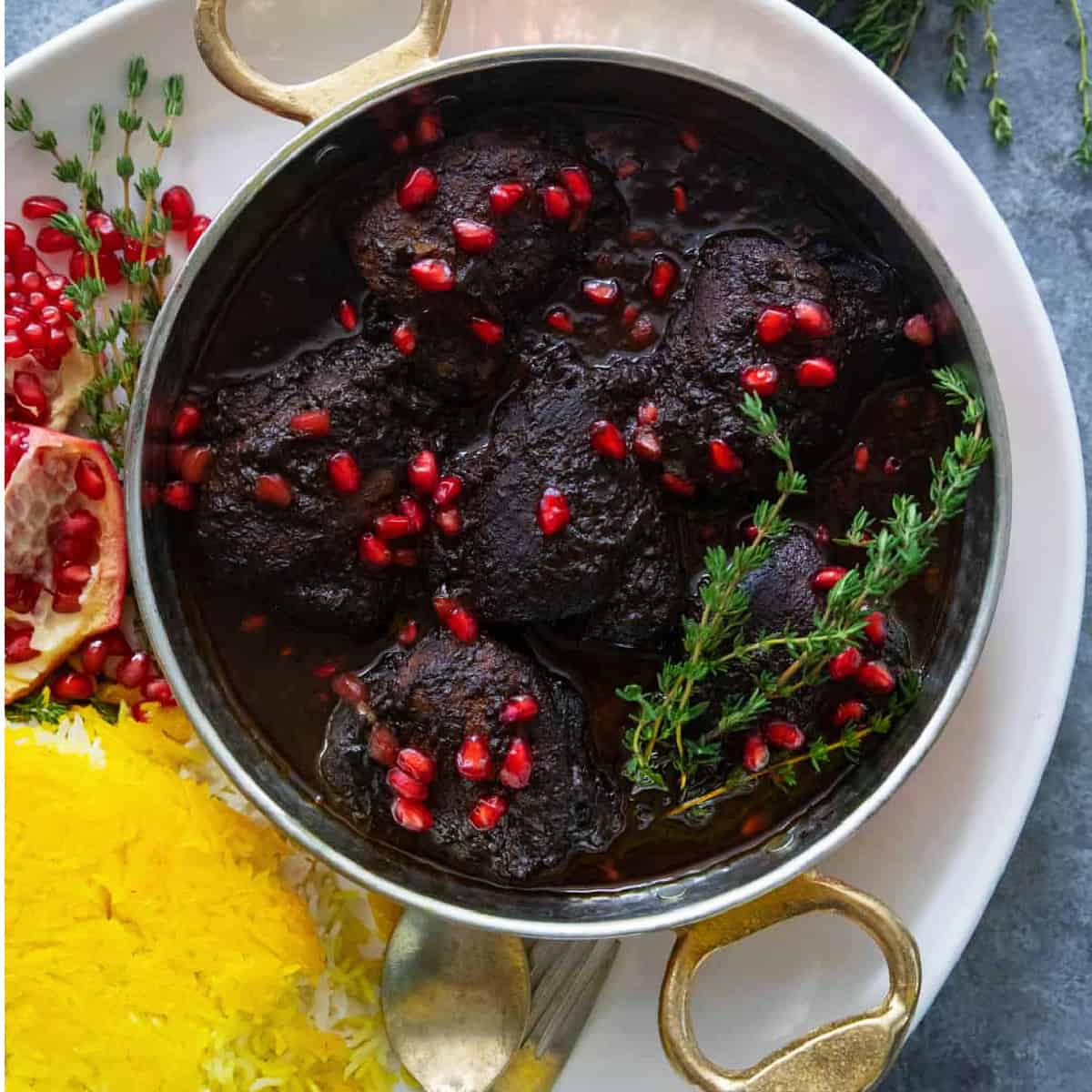 Persian pomegranate chicken. 