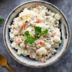 Ensalada rusa aka Russian salad aka Olivier salad.