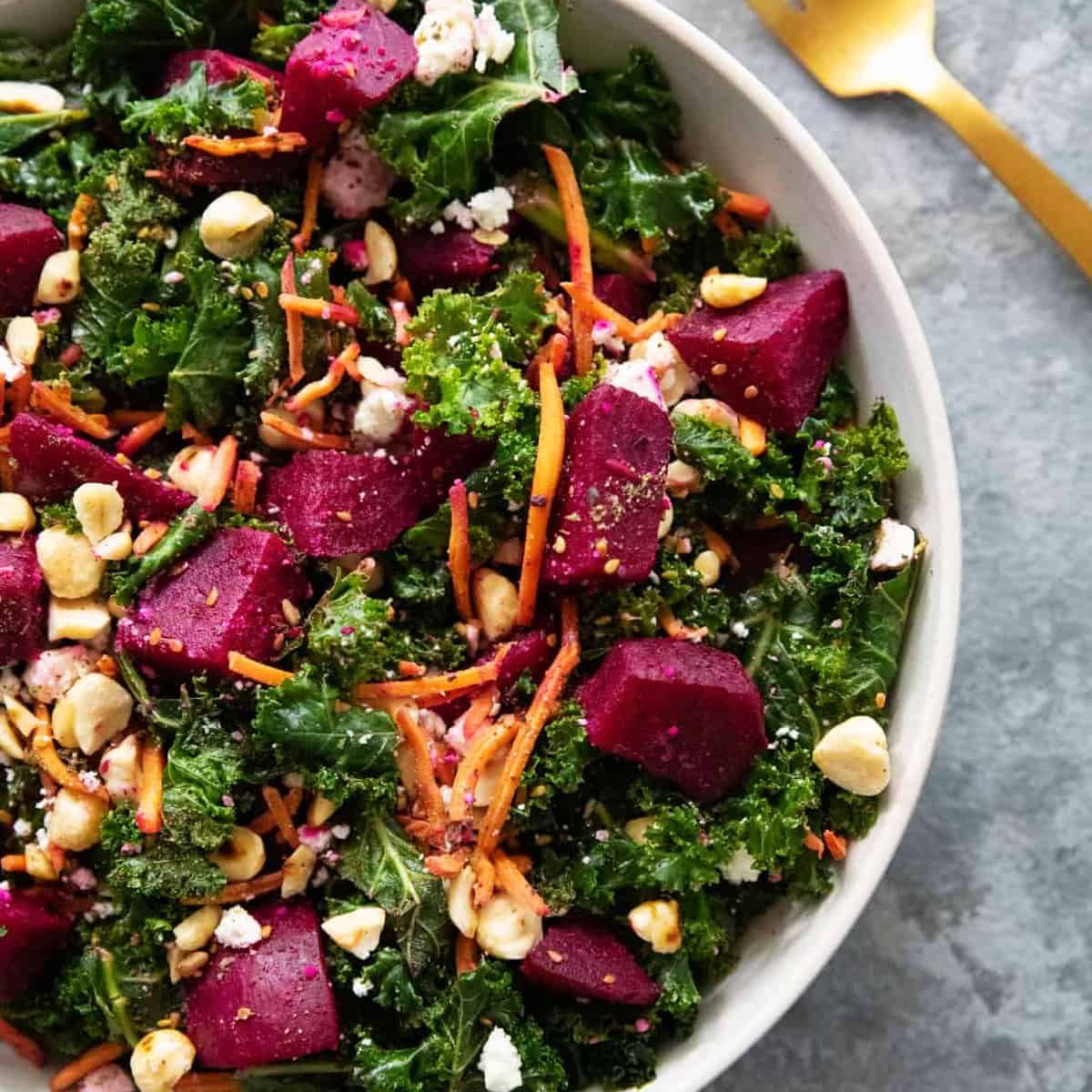 This beet salad is colorful and so easy to make. The addition of feta and zaatar makes this salad a delicious choice, perfect for any gathering.
