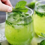 mint ginger mocktail.