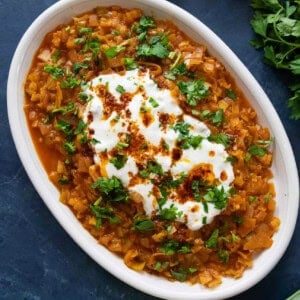 Turkish braised leeks.