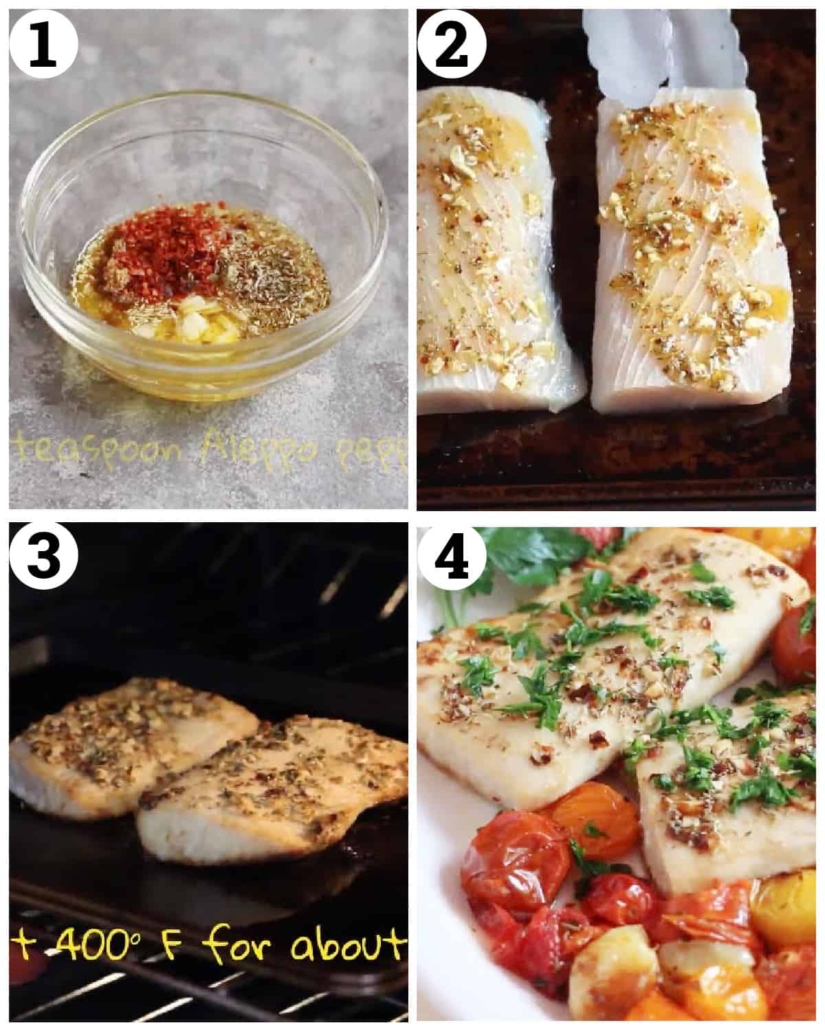 mix the spices and rub all over the mahi mahi then bake and serve.