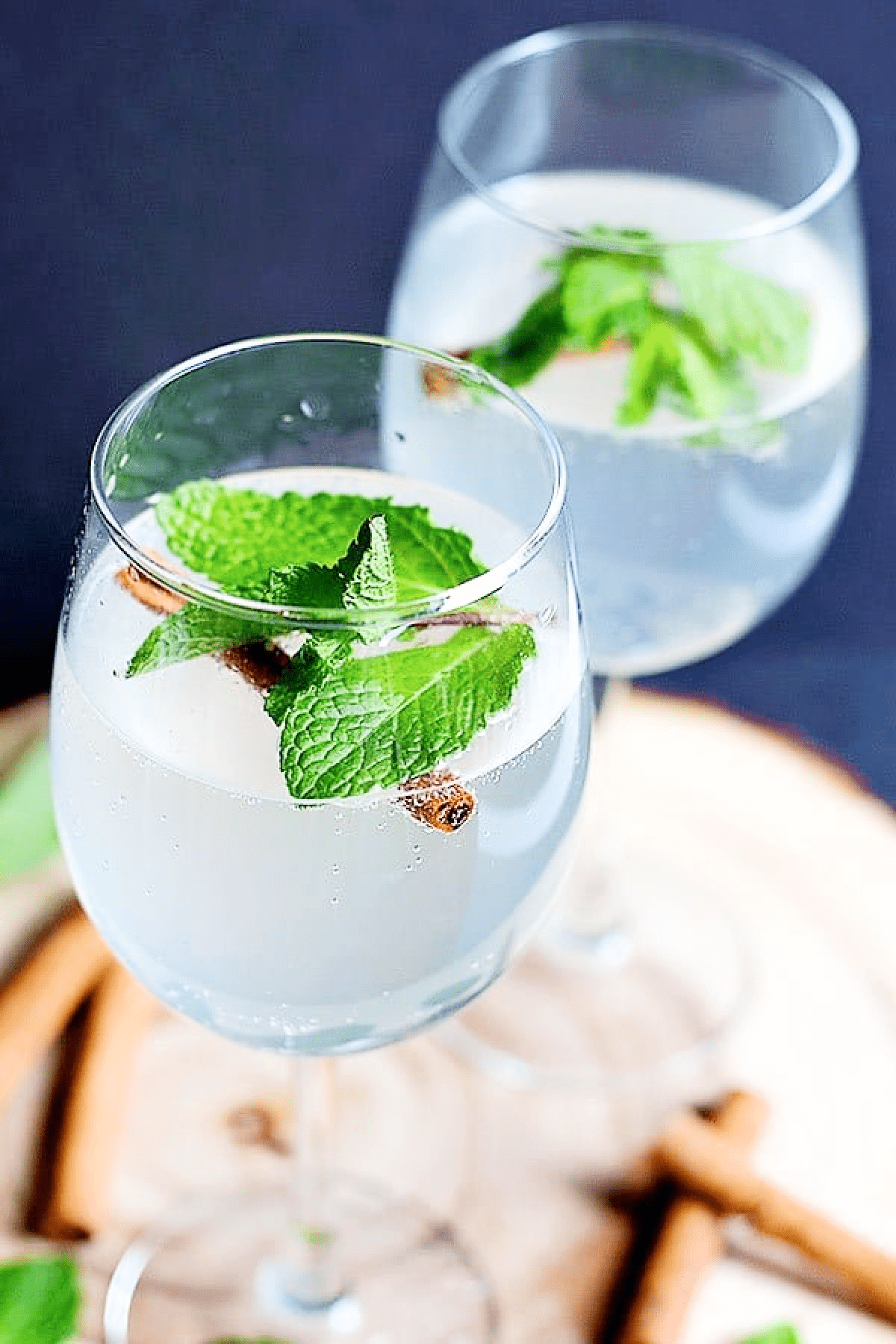 This Persian Cinnamon Mint Refresher will be your new favorite drink to serve at parties. A concentrated syrup infused with mint and cinnamon mixed with sparkling water for the right amount of fizz.
