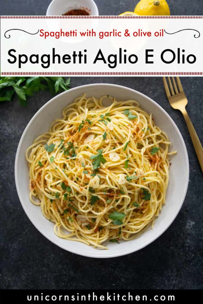 spaghetti aglio e olio pin.