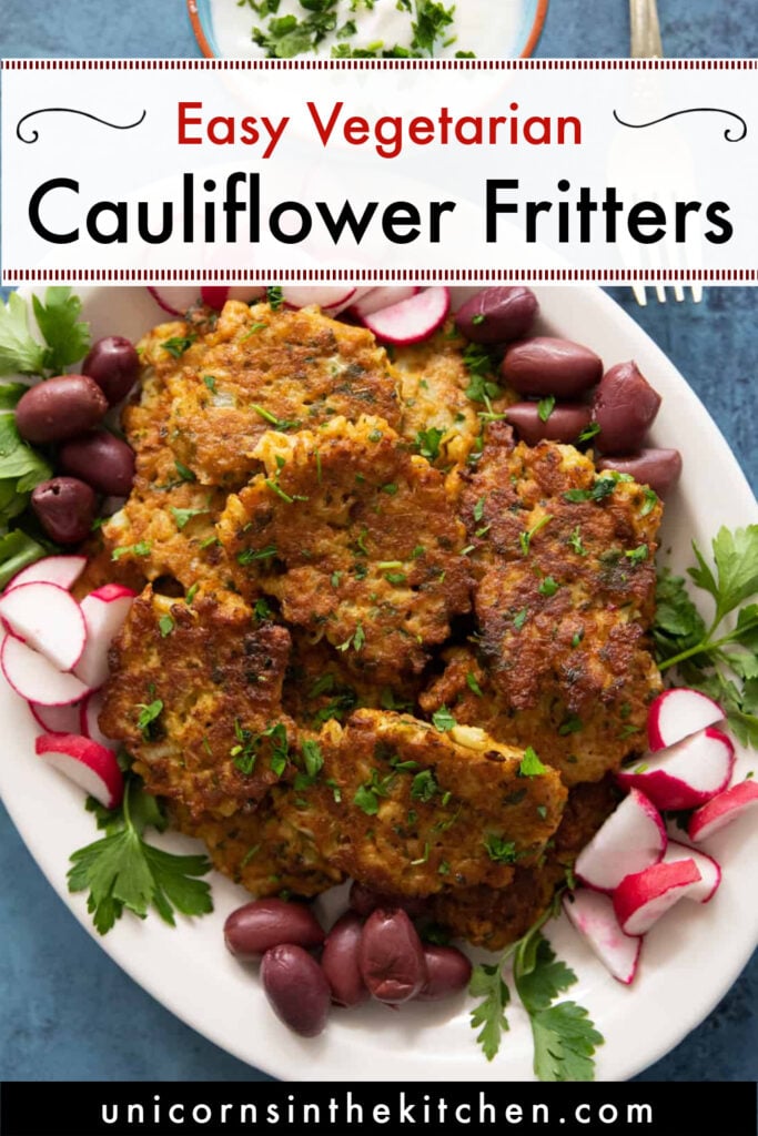 cauliflower fritters pin.