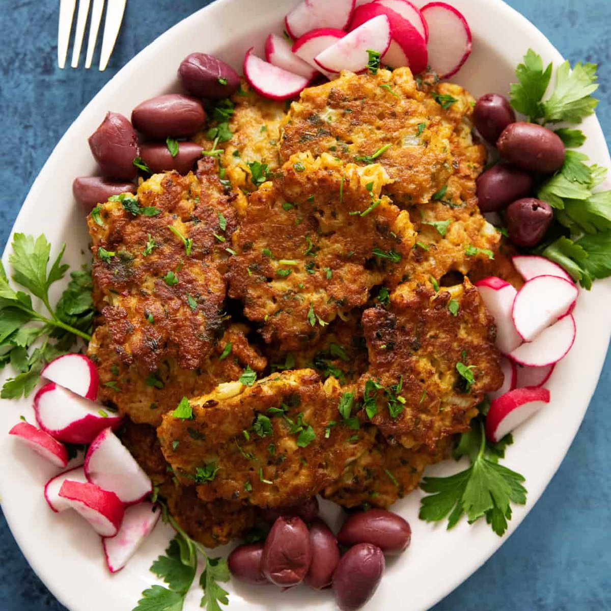 cauliflower fritters.