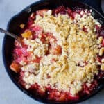 strawberry rhubarb crumble.