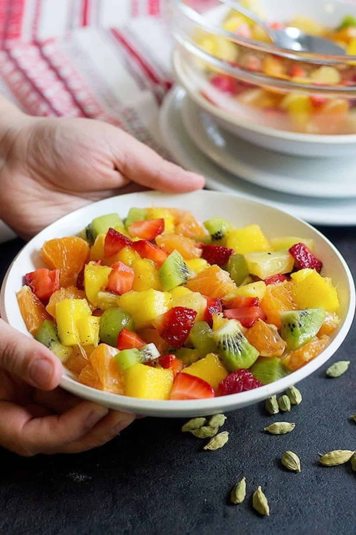 This Honey Rose Water Fruit Salad will make your days colorful and delicious. Make a big batch of these for your party and enjoy the delicious honey rose water flavor. It's like eating spring!
