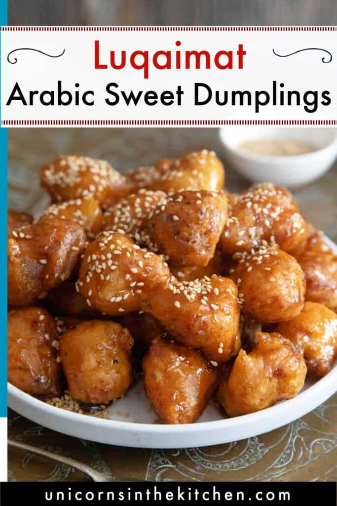Luqaimat are usually served hot and right out of the fryer as a dessert or snack, especially in the month of Ramadan. In addition to date syrup, they can also be served with honey or simple syrup flavored with rosewater or orange blossom water.