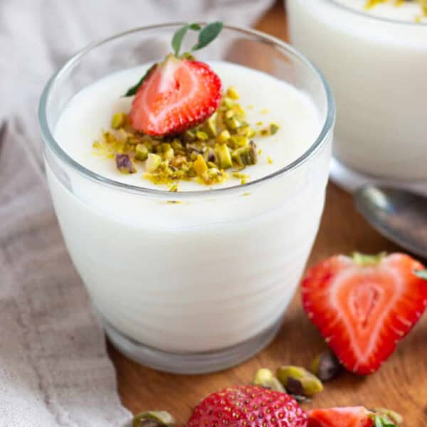 Mahalabia or muhallebi Middle Eastern Milk Pudding.
