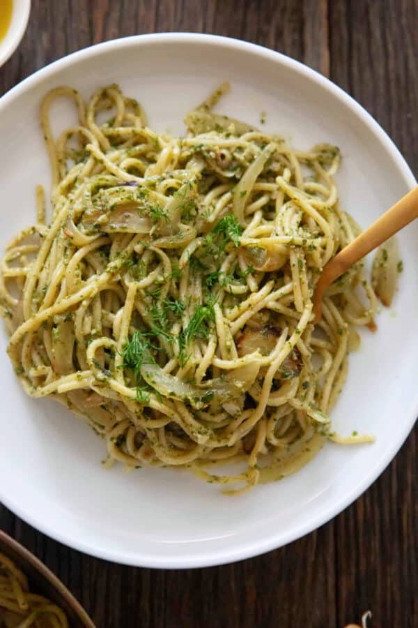 Creamy Pesto Pasta Recipe • Unicorns in the Kitchen