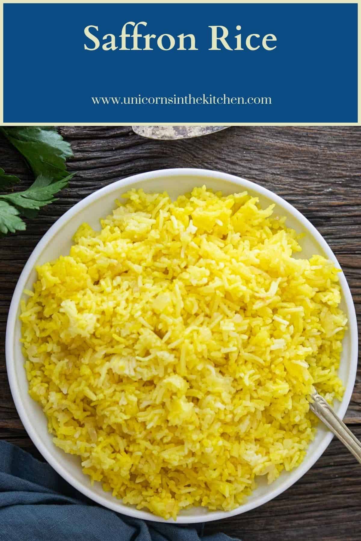 Saffron Rice Recipe • Unicorns in the Kitchen
