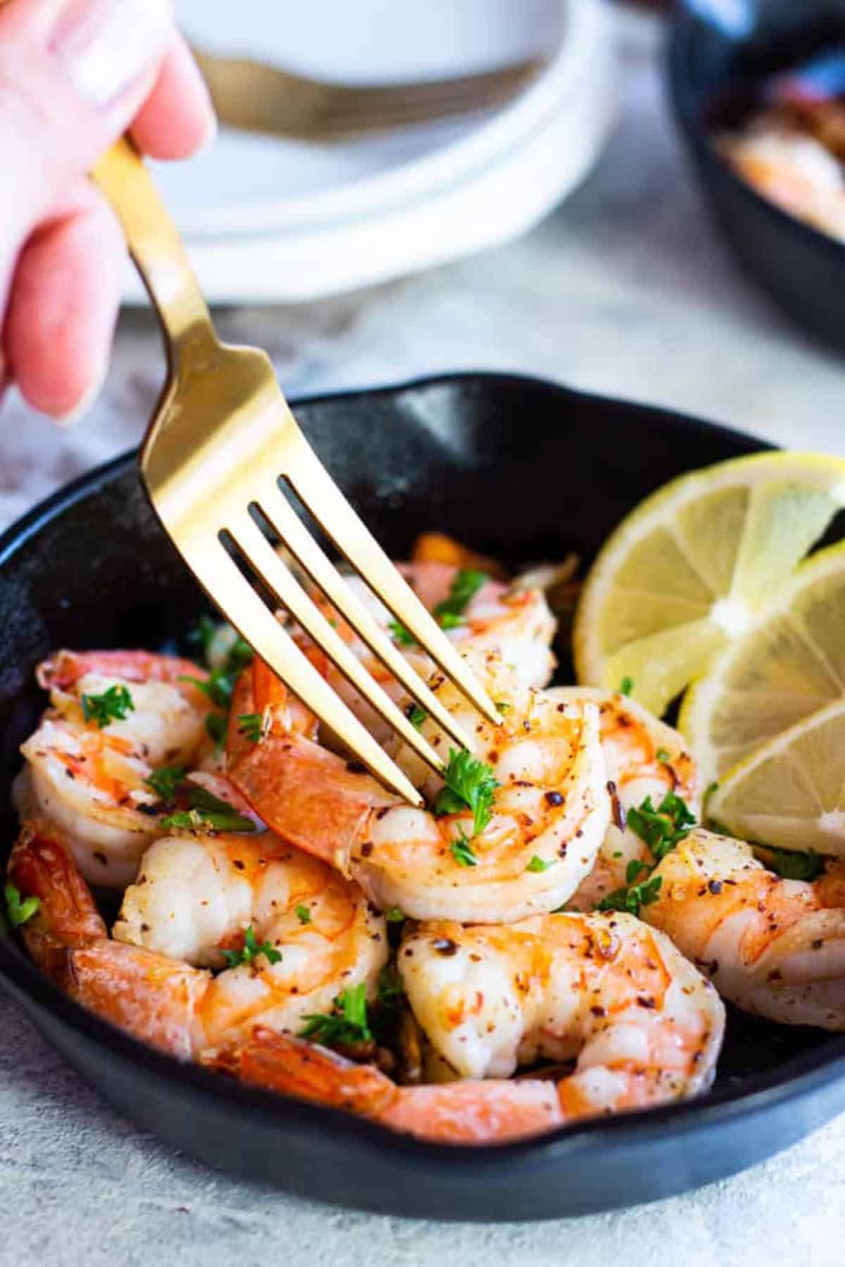 Spanish garlic shrimp