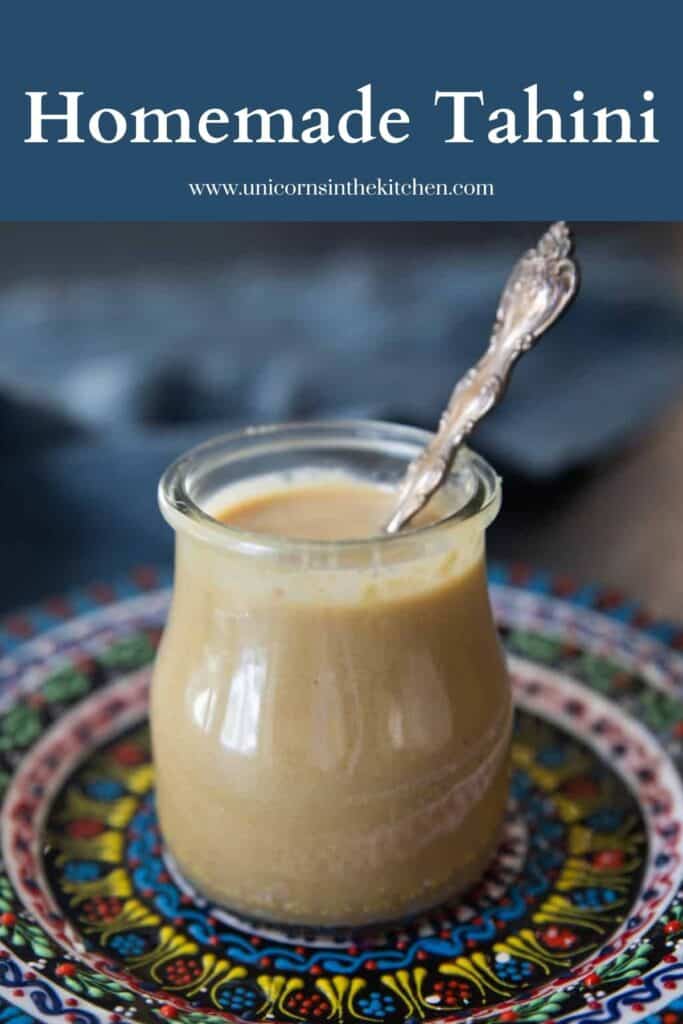 Learn how to make tahini at home! This tahini recipe uses only 2 ingredients and is ready in less than 30 minutes. Creamy with rich nutty flavor, you can use homemade tahini to make many savory and sweet recipes.