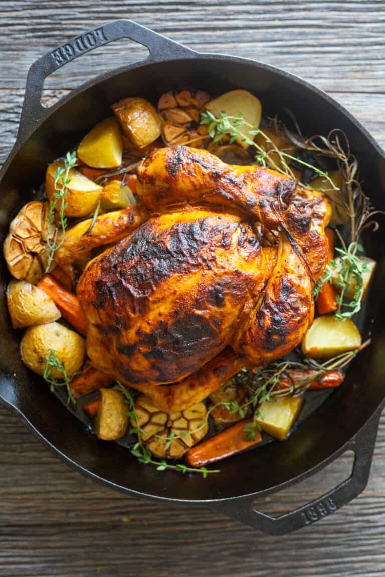 Whole Roasted Chicken Recipe • Unicorns in the Kitchen