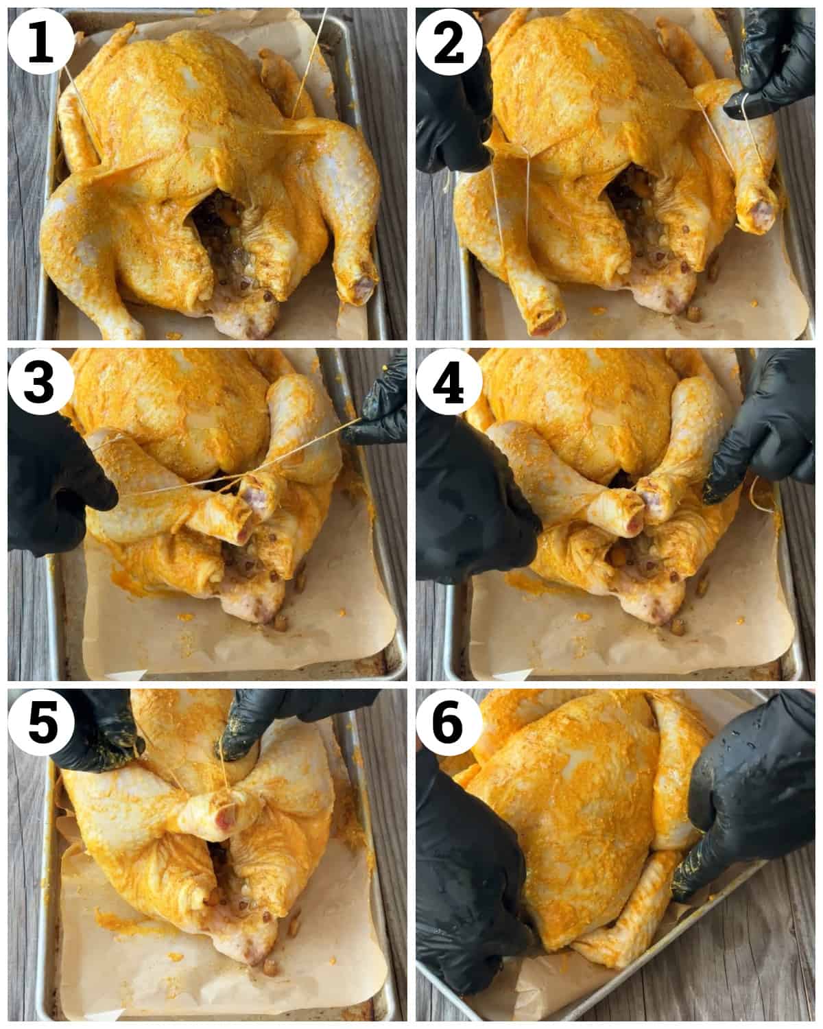 How to truss a chicken. 