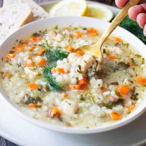 Lemon chicken and rice soup is easy and requires minimal preparation. This comforting chicken soup has such bright flavor thanks to the lemon and herbs.