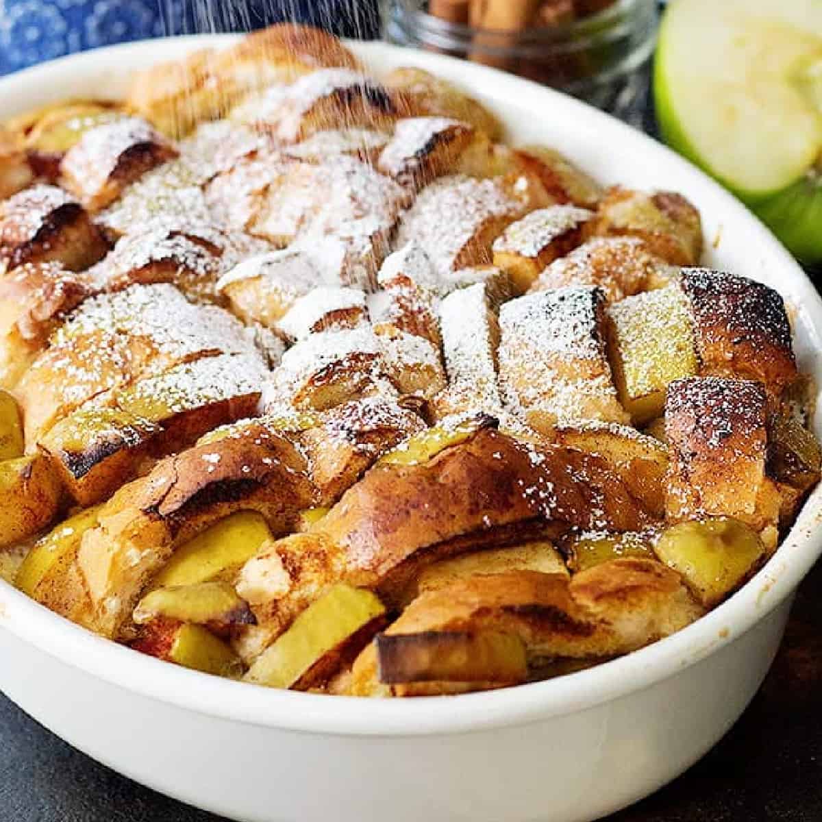 French toast bake with apples. 