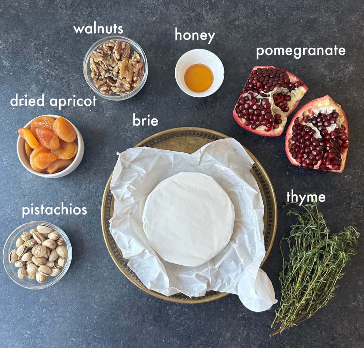 Baked Brie With Pomegranate And Pistachios Recipe