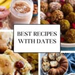 Looking for ways to use up more dates? I've got you! Here is a collection of my favorite recipes with dates. From a naturally sweetened shake to snack balls and cakes, you can find delicious date recipes here!