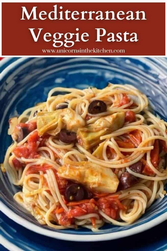 This Mediterranean pasta is simple and boasts a lot of flavor thanks to olives and artichokes. Ready in 30 minutes, the pasta is tossed in a cherry tomato sauce cooked with garlic and olive oil, making it creamy and so delicious. 