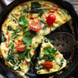A versatile vegetable frittata recipe made with a handful of ingredients. Learn how to make frittata perfectly every time and enjoy it for breakfast, lunch or dinner.