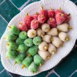 Toot is a traditional Persian no bake treat that's made for Nowruz (Persian New Year). It calls for only 3 ingredients and is ready in 10 minutes. The word toot means mulberry in Farsi, referring to the shape of these little vegan marzipans.