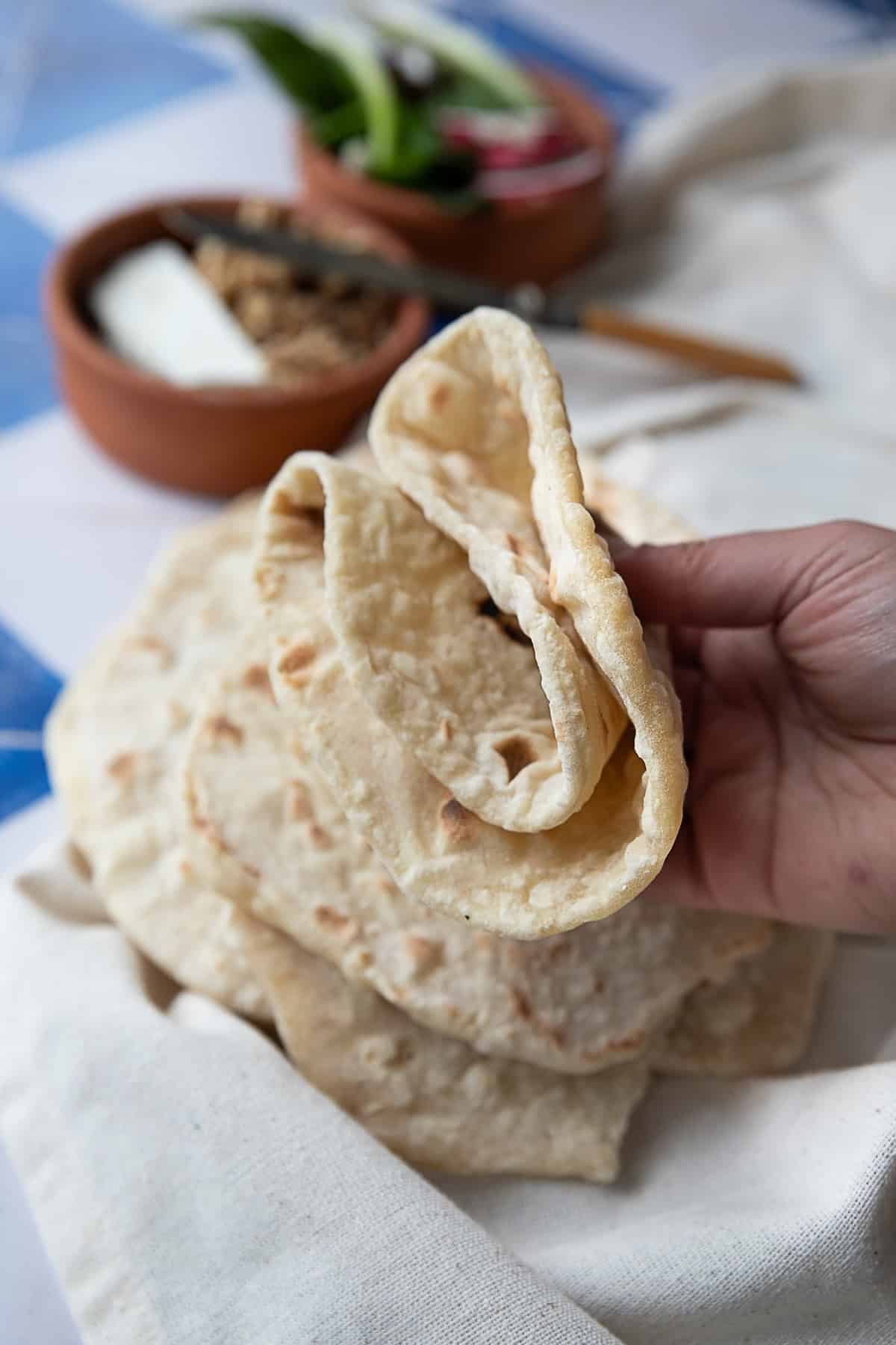 soft no-yeast flatbread