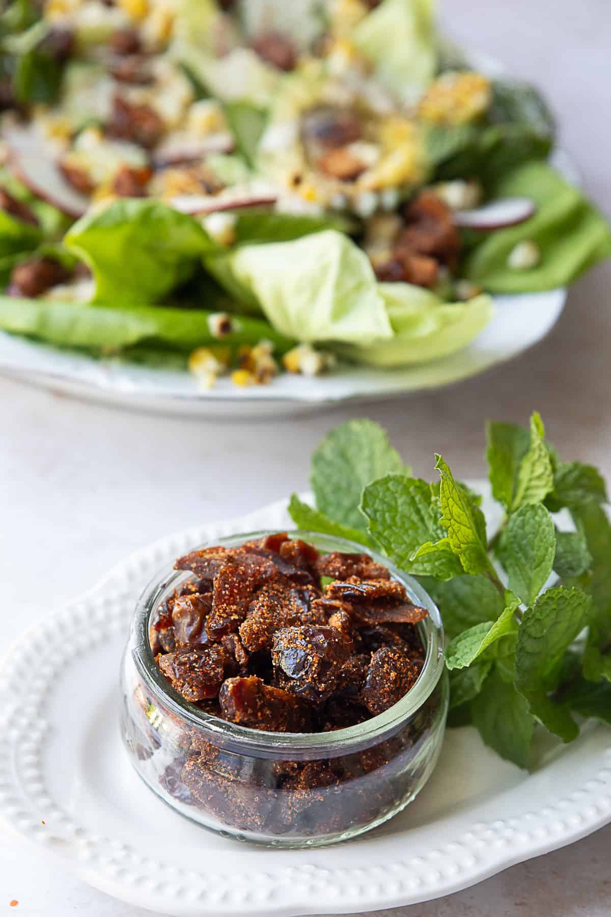 Medjool date strips with tajin.