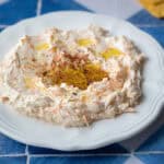 havuc tarator or Turkish carrot salad with yogurt