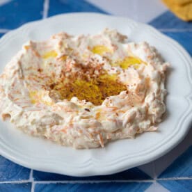havuc tarator or Turkish carrot salad with yogurt