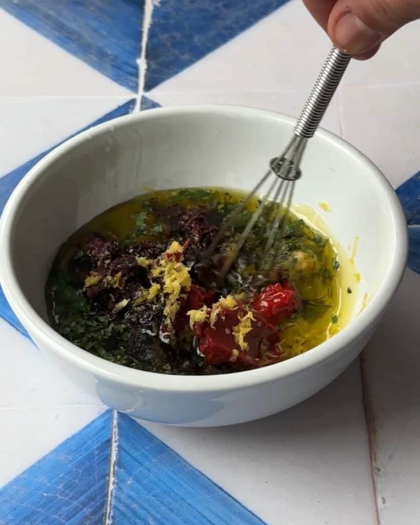 Mix all the ingredients in a bowl. 