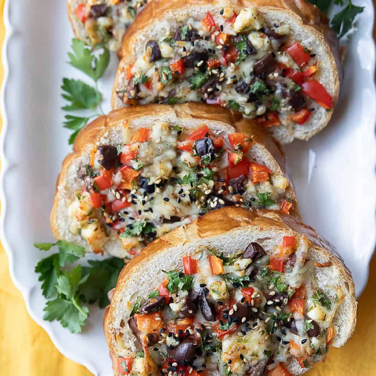 Mediterranean Style Breakfast Toast