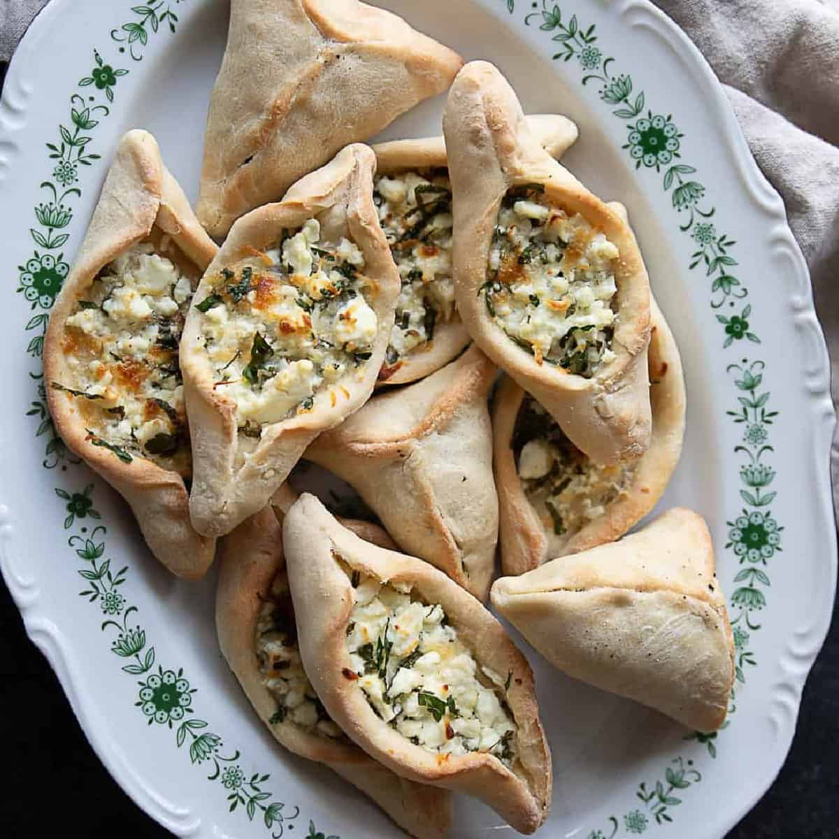 Fatayer (Middle Eastern Spinach and Cheese Hand Pies)