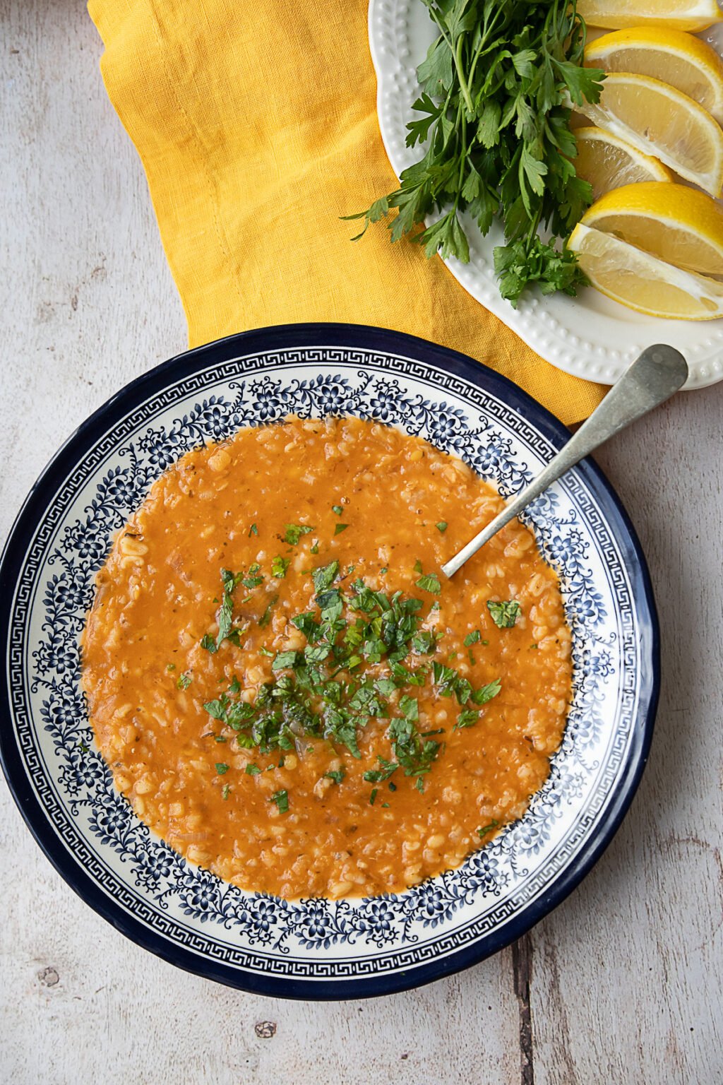 Ezogelin Soup (Turkish Red Lentil Soup with Bulgur) • Unicorns in the ...