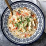 Creamy chicken vegetable soup