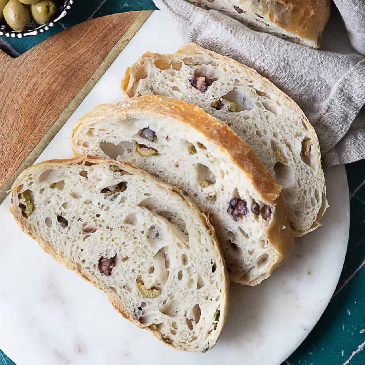 No-Knead Olive Bread