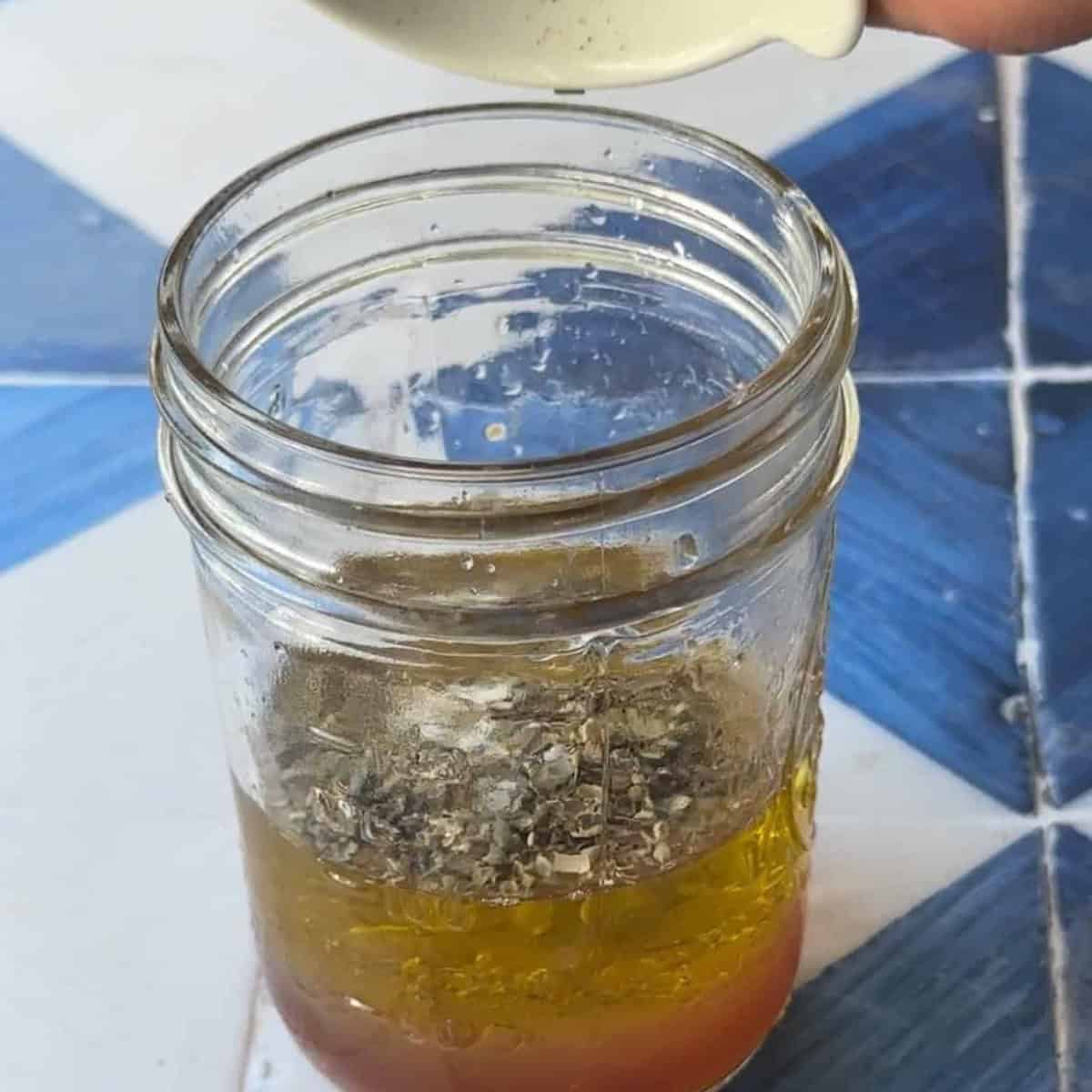 Easy Greek Vinaigrette Dressing combine Greek vinaigrette ingredients
