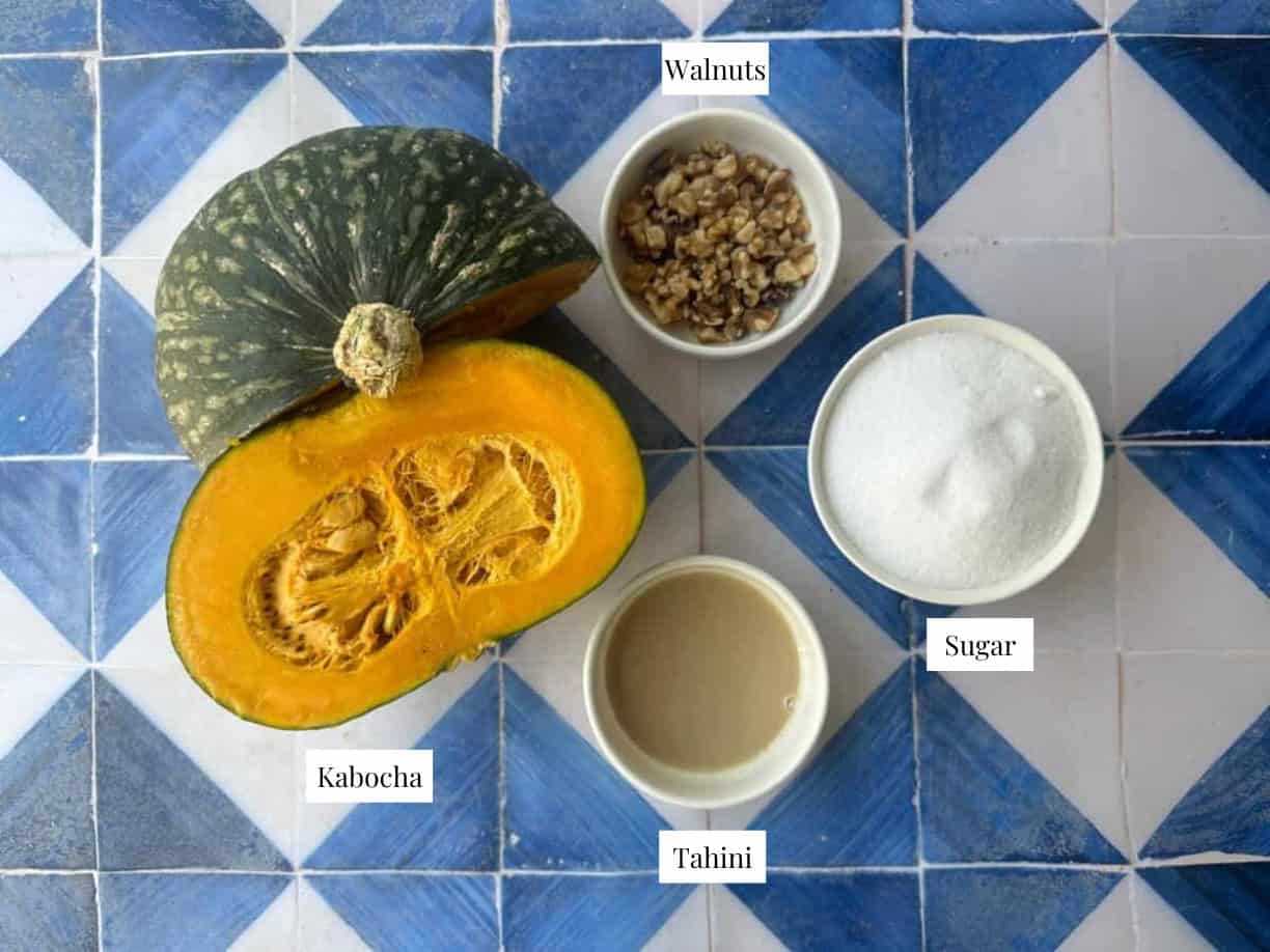 Turkish Pumpkin Dessert Kabak Tatlisi Ingredients