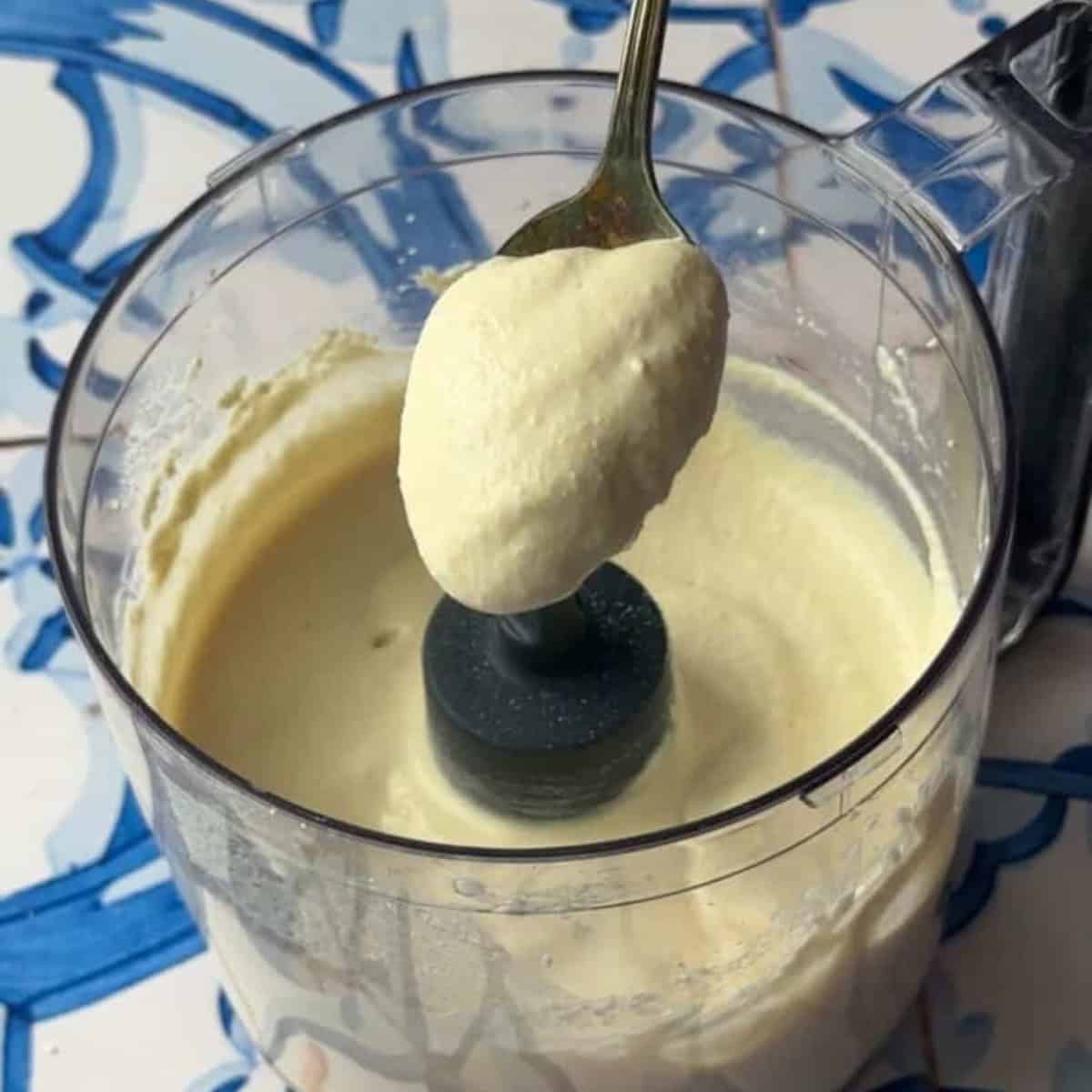adjust salt and consistency of kashk as you blend
