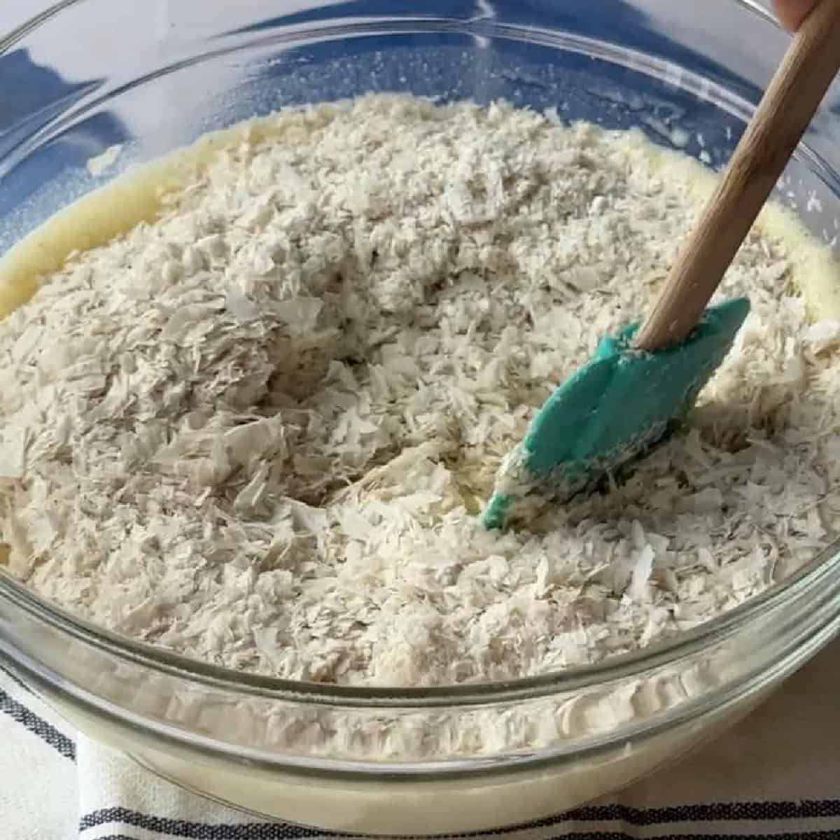 How To Make Greek Orange Cake add the crushed phyllo dough